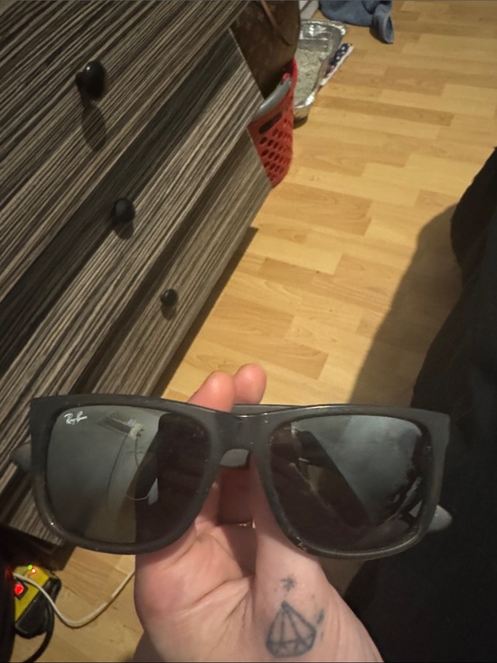 Ray-Ban Other - Ray-Ban Matte Black Square Sunglasses with Dark Lenses